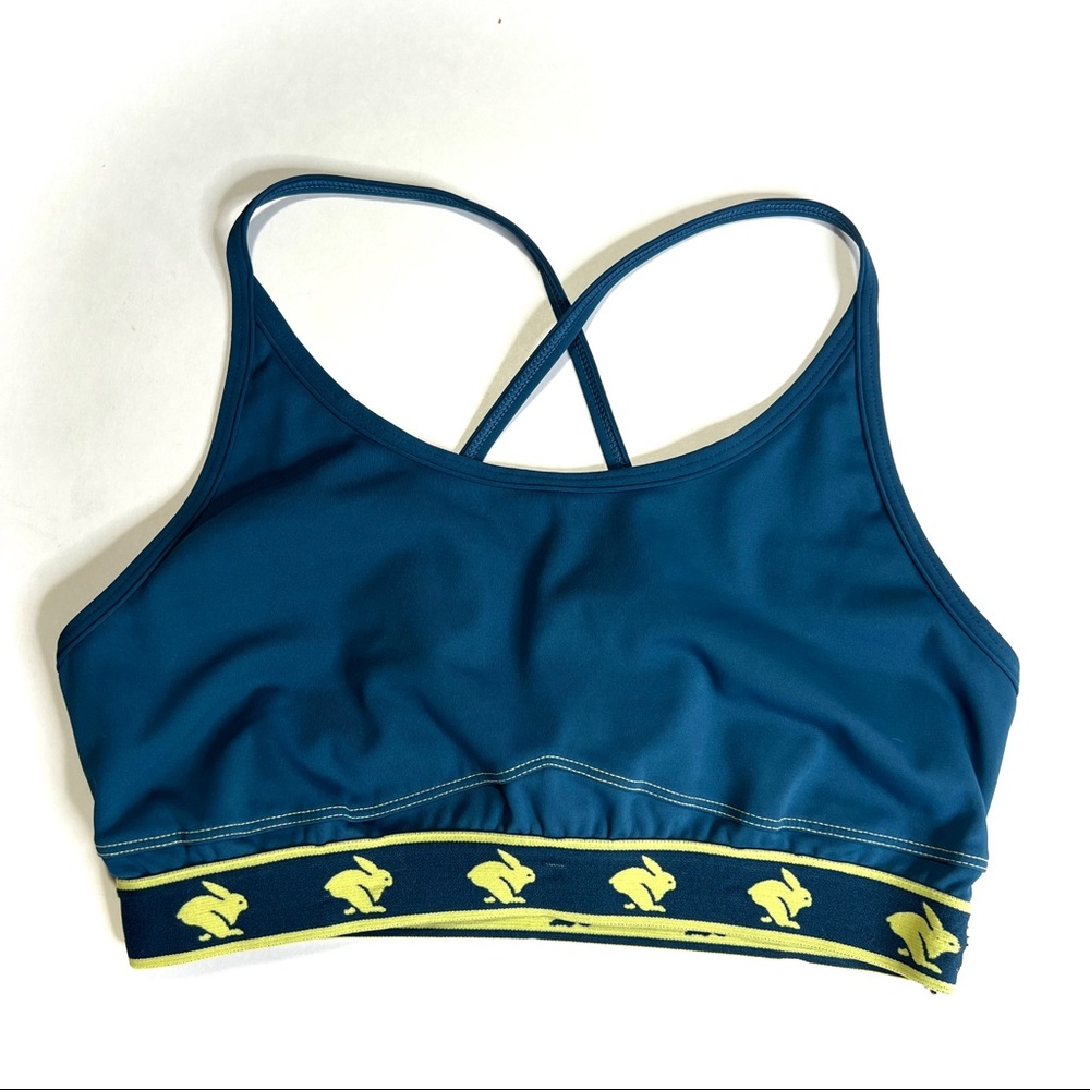 EUC Rabbit Running sports bra deep teal women's M